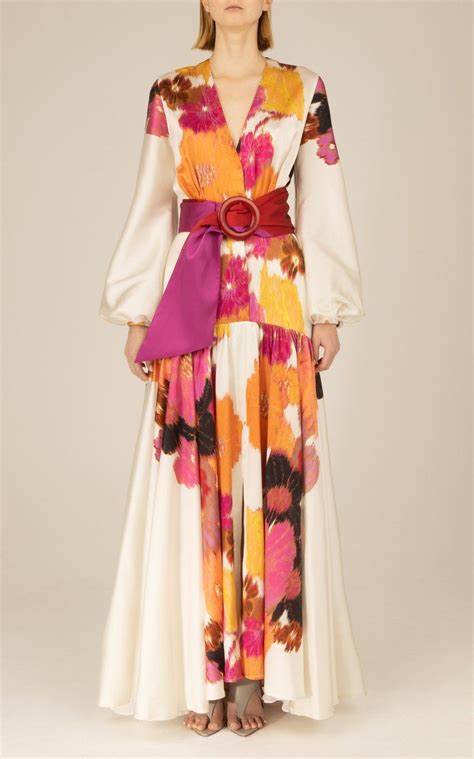 Silvia Tcherassi Floral Print Long Dress 